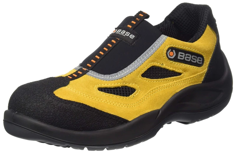 Base Protection B0475 Cloro/Cloron S2 Low Safety Shoe Black/Yellow, 41