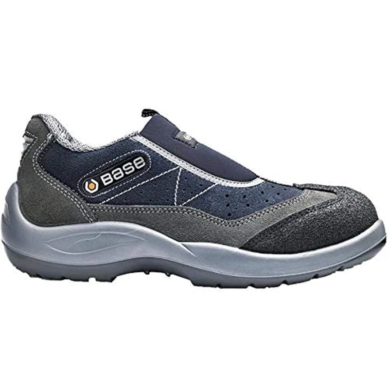 Base Protection B0440 Four Holes Low Safety Shoe Grey/Blue, 45