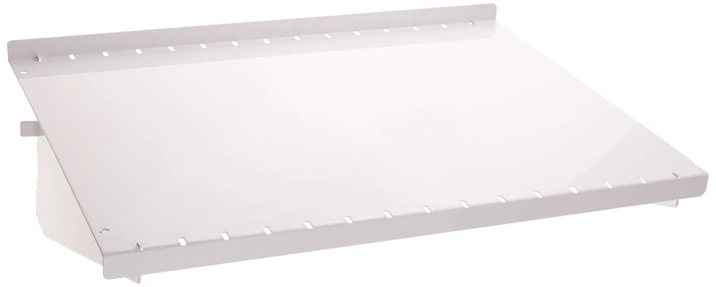 Wall Control ASM-SH-1612 W 12" Deep Pegboard Shelf Assembly Pegboard Only, White