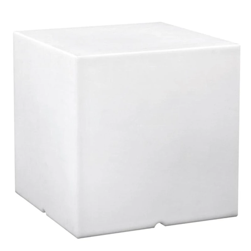 Lumisky 303114 Contemporain Cube Luminex avec Ampoule à Economie d'Energie E27 Fournie Polyéthylène Epais Blanc 40 x 40 x 40 cm