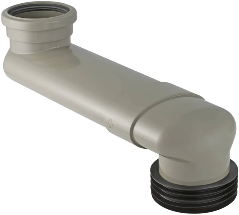 Geberit 388350291 Elbow Fitting PVC for Horizontal WC DN 90/100, Grey