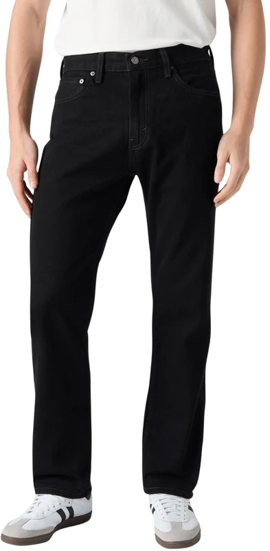 Levi's Men's 505 Regular Fit Jeans, Black, 31W / 34L