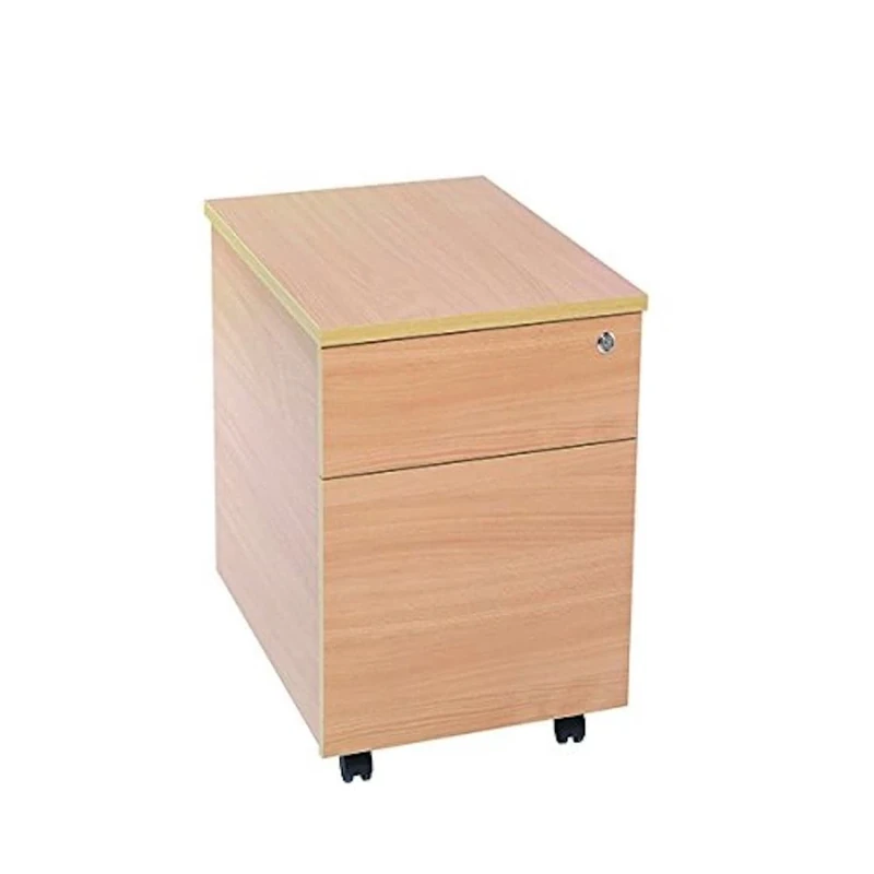Jemini KF73516 2-Drawer Bavarian Mobile Pedestal, Wood, Beech, 58 x 43.4 x 52.5 cm - Image 1