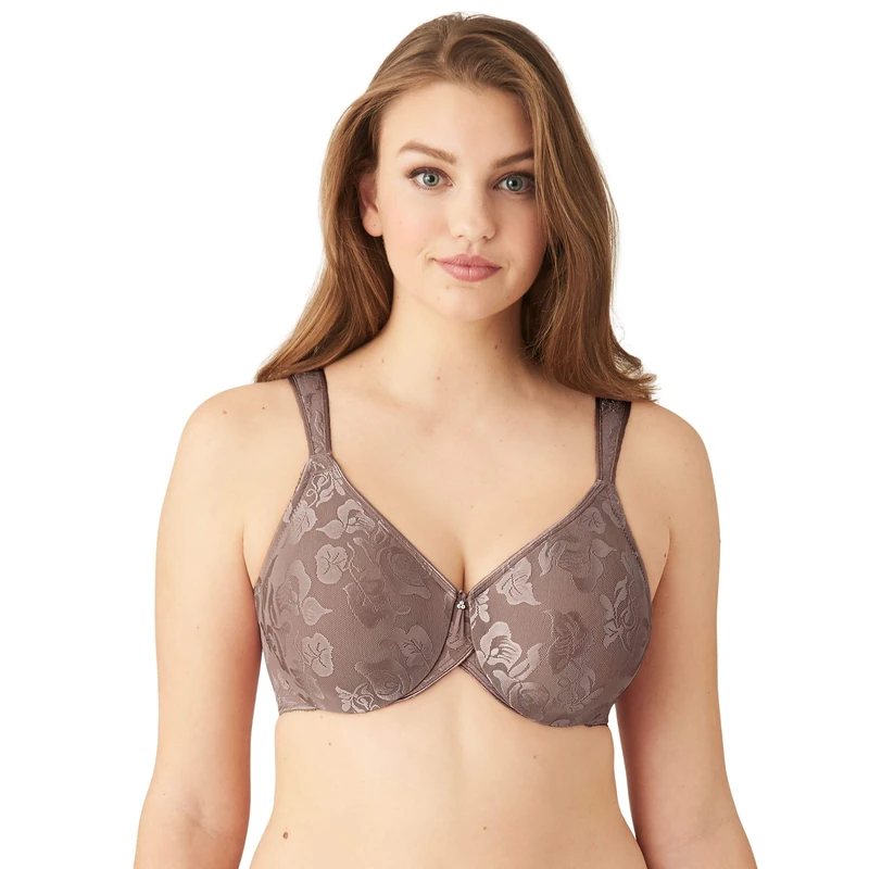 Wacoal Women's Awareness Full Figure Underwire Bra Coverage, Opaque, Cappuccino, 42H US
