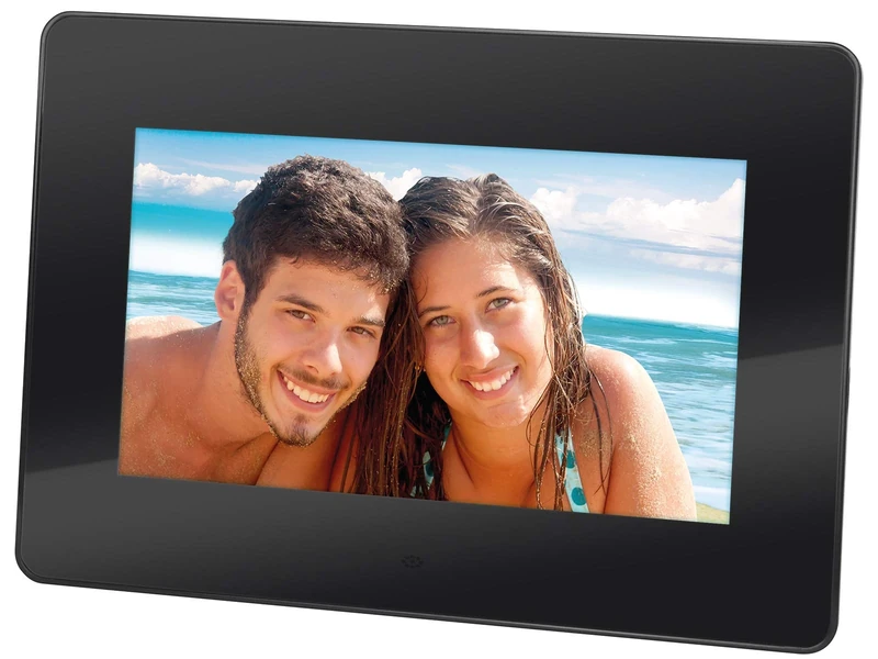 Trevi DPL 2210 7" Black Digital Photo Frame - Digital Photo Frames (17.8 cm (7"), 480 x 234 Pixels, LED, 16: 10, JPG, MMC, SD)