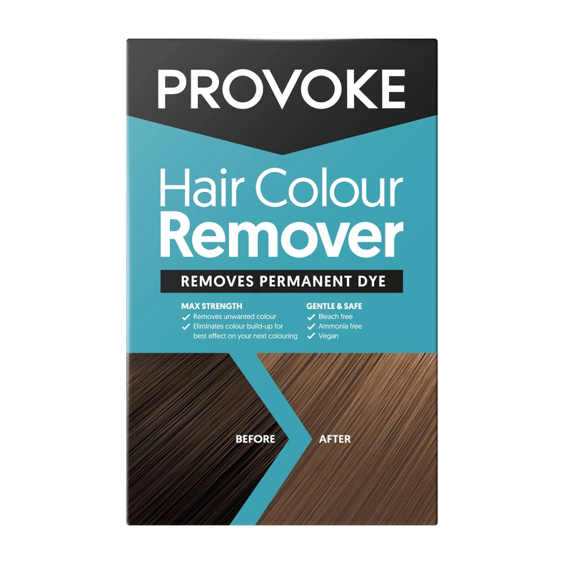PROVOKE Hair Colour Remover, Max Strength Removes Permanent Hair Dye, For Multicoloured Hair Dye Removal; Ammonia-free & Bleach-Free Formulation