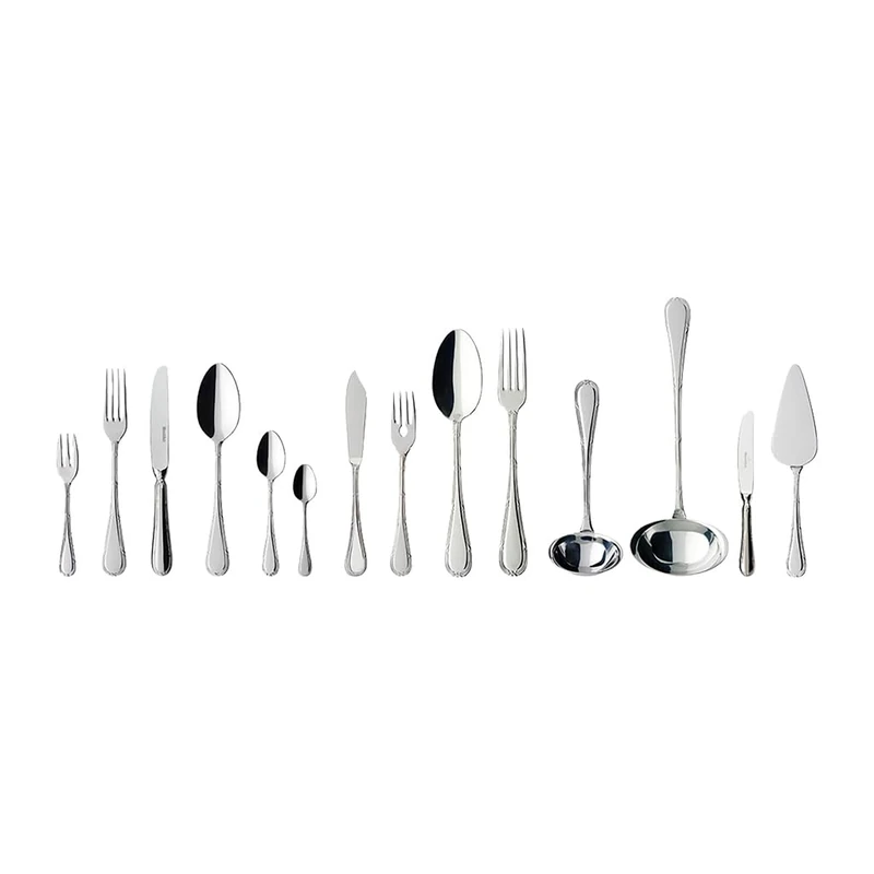 Villeroy & Boch Kreuzband Septfontaines Cutlery for up to 12 People, 113 Pieces, Stainless Steel