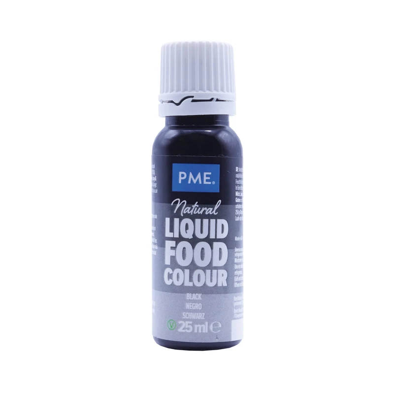 PME 100% Natural Food Colour Liquid - Black (25ml)