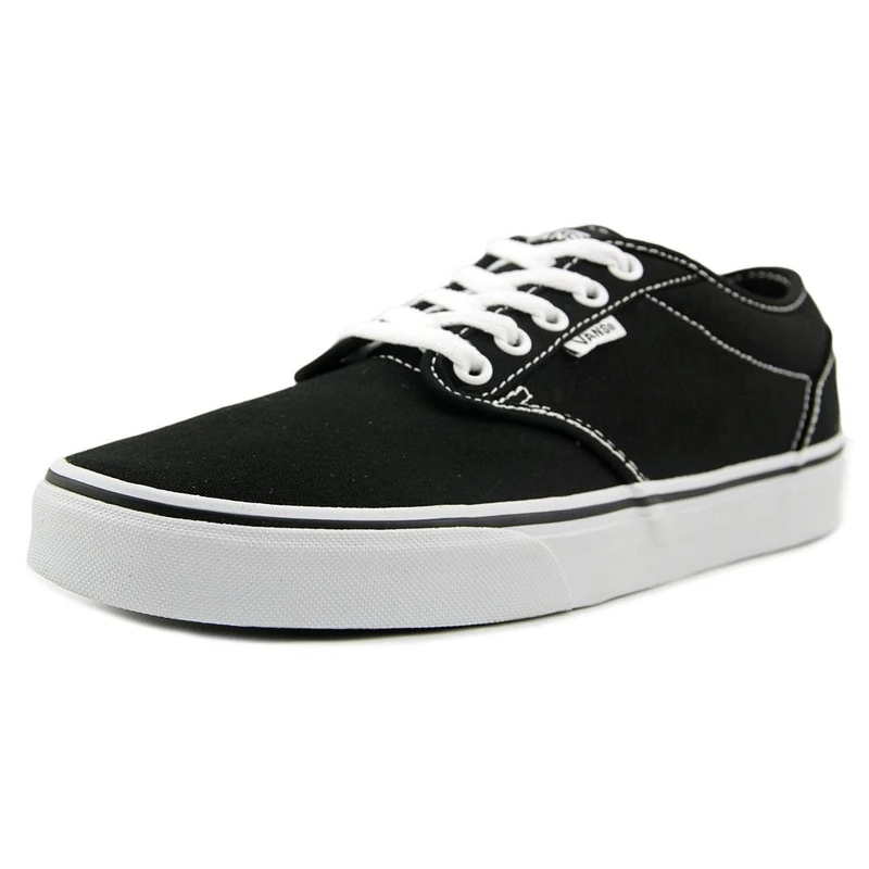 Vans W Atwood, Women Skateboarding Shoes, Black (Canvas Black/White), 8 UK (42 EU)
