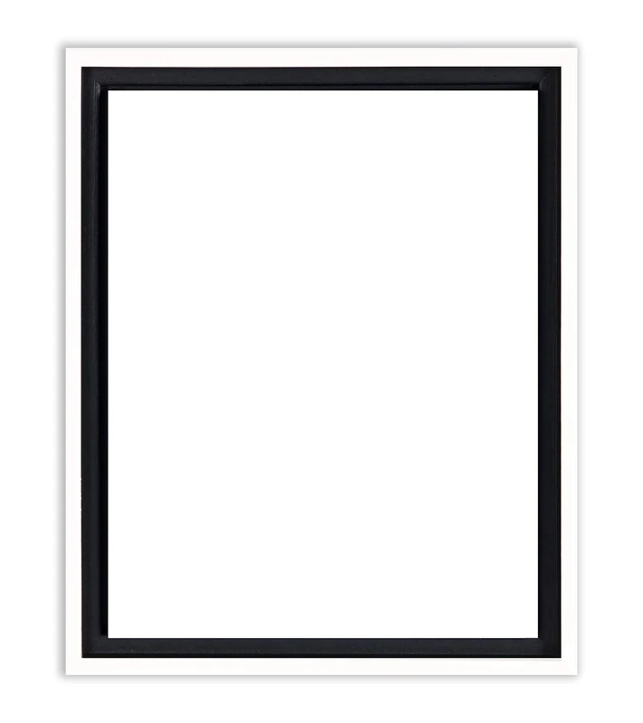 Creative Mark Illusions Floater Frame For 3/4" Deep Canvases - 16x20 White - For Galleries & Home Decor - Wood Float Frame for Canvas Paintings- Complete Hanging Hardware