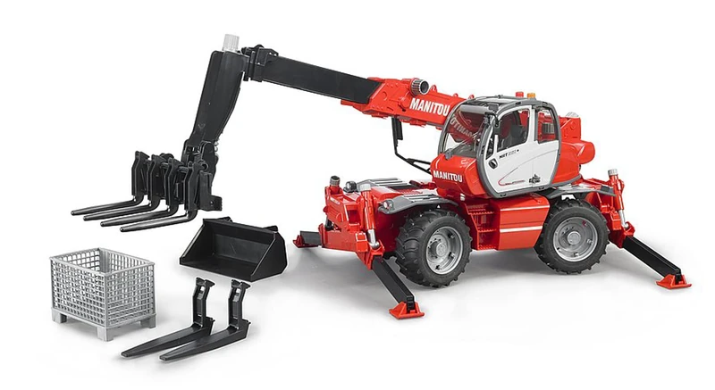 Bruder Manitou MRT 2150+ Telehandler with Accessories Set - Image 1