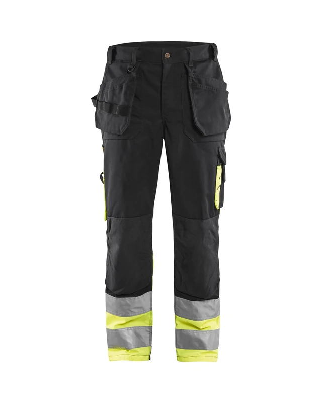 Blakläder 152913709933C50 Size C50 Cl.1 "High Vis" Trousers - Black/Yellow