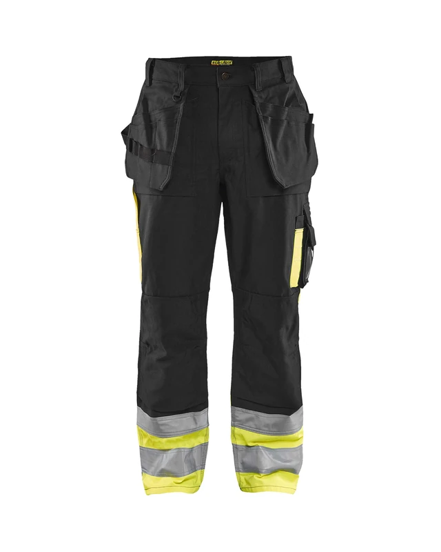 Blakläder 152913709933C56 Size C56 Cl.1 "High Vis" Trousers - Black/Yellow