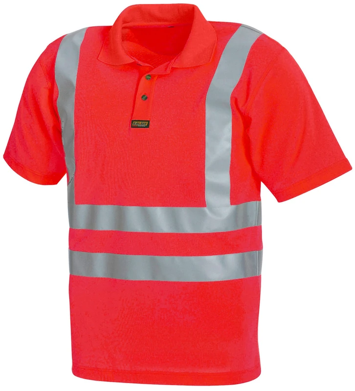 Blakläder 331110095500S Size Small Cl.2 "High Vis" Polo-Shirt - Red