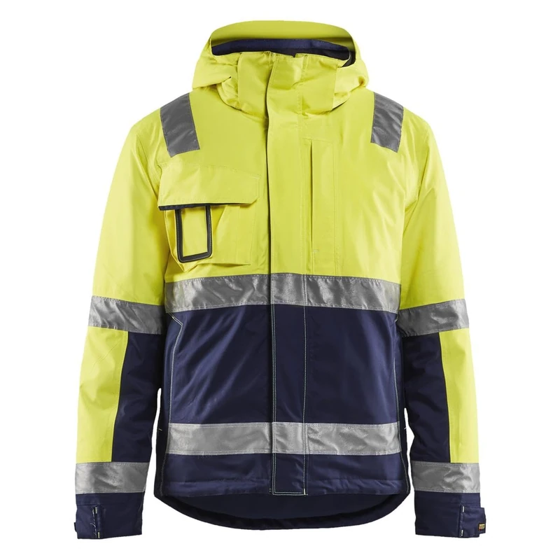 Blakläder 487019873389xl Class 3 High Vis Winter Jacket Yellow/Navy Blue Size XL