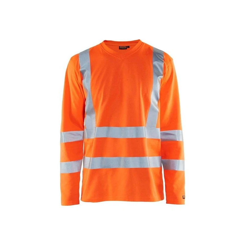 Blakläder 338110705300L Size Large Cl.3 "High Vis/UPF 50+" Long Sleeve Shirt - Orange