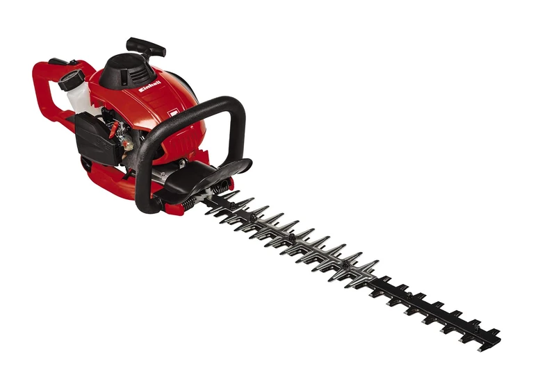 Einhell GE-PH 2555A Petrol Hedge Trimmer - 55cm (22 Inch) Cutting Length, Laser-Cut Diamond-Ground Steel Blades, Quick Start System - Powerful, Easy To Use Petrol Hedge Cutter