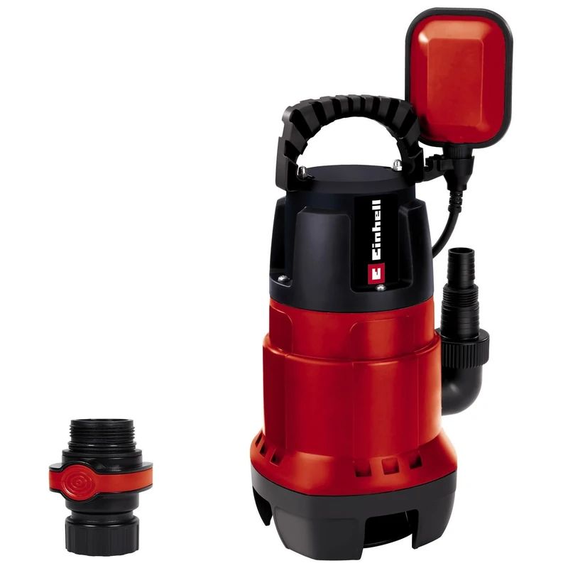 Einhell GC-DP 7835 Dirt Water Pump (780W, Ø35 mm Foreign Particles 15,700 L/h delivery Cap., Float Switch, Carry Handle, Cable Rewind, univ. Connect)