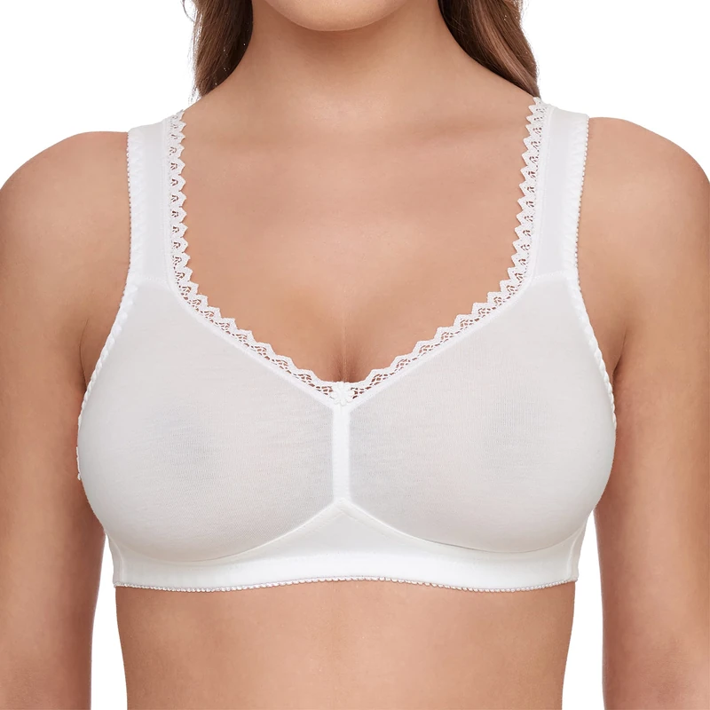 Susa Women's Non-Wired Bra, White (003), 36C,(Manufacturer size 80C)