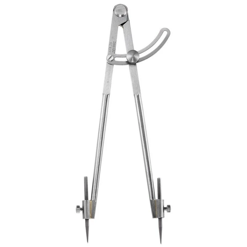 FACOM Pointed Compass with Adjustable Arc, Max. Diameter 300 mm, Length 250 mm, Pack of 1, 823.25