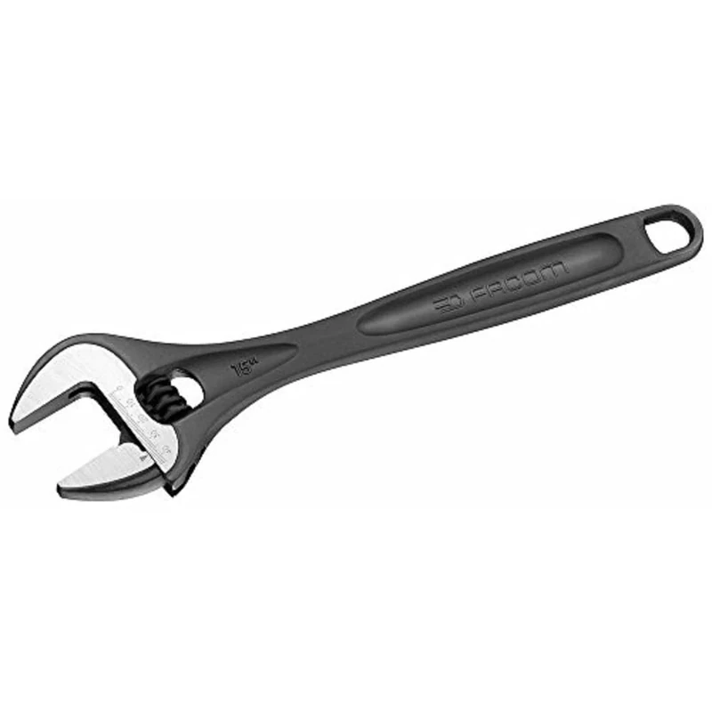 FACOM - Phosphated Wrench - 113A.15T - Easy Adjustment - Mobile Jaw - Nozzle Opening Presetting - Durable and Robust Material - Suitable for Professional Use - 44 mm