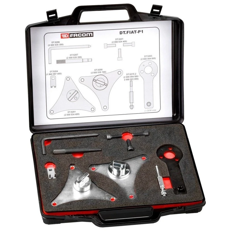 FACOM DT.Fiat-P1 Fiat Timing Kit, Petrol Engines, 77 mm Height, 265 mm Width, 325 mm Length