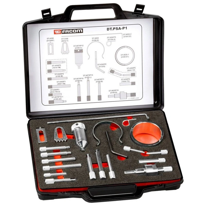 FACOM DT.PSA-P1 PSA Timing Kit, Petrol Engines, 77 mm Height, 265 mm Width, 325 mm Length