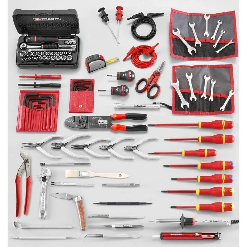 FACOM CM.EL34 Electronic Selection Tool Set with Inches, Multi-Colour, 99 Pieces