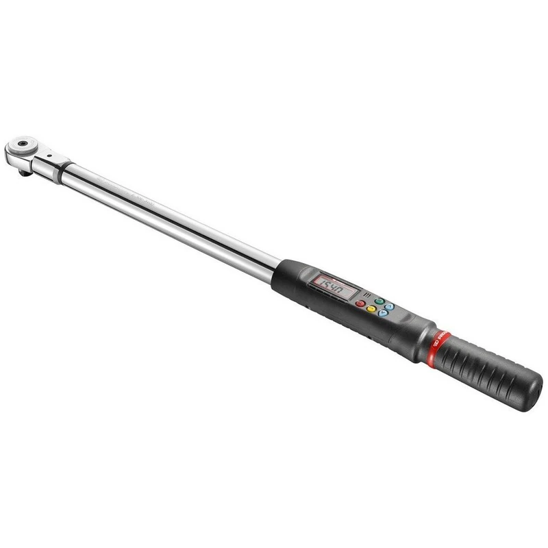 FACOM - Torque Reading Electronic Torque Wrench with Ratchet 17 to 340 Nm - E.306A340S - Several Measurement Units - 9 Presets - Foam Box and Tray - Hand Tools