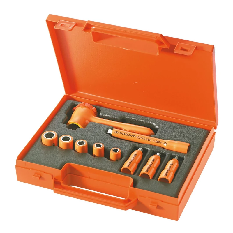 FACOM R.400Avse Series Vse 1, 000 Volt Insulated Tool, 10 Pieces