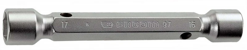 FACOM Double Tubular Box Spanner Hexagonal SW 30 x 32 Length 200 mm, 1 Piece, 97.30 x 32