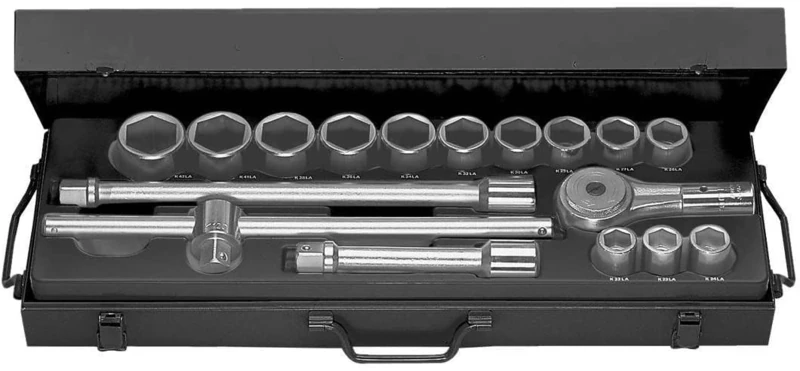FACOM K.415E Long-Reach Metric-Size 6-Point Socket Set, 3/4" Size, 120 mm x 260 mm x 685 mm