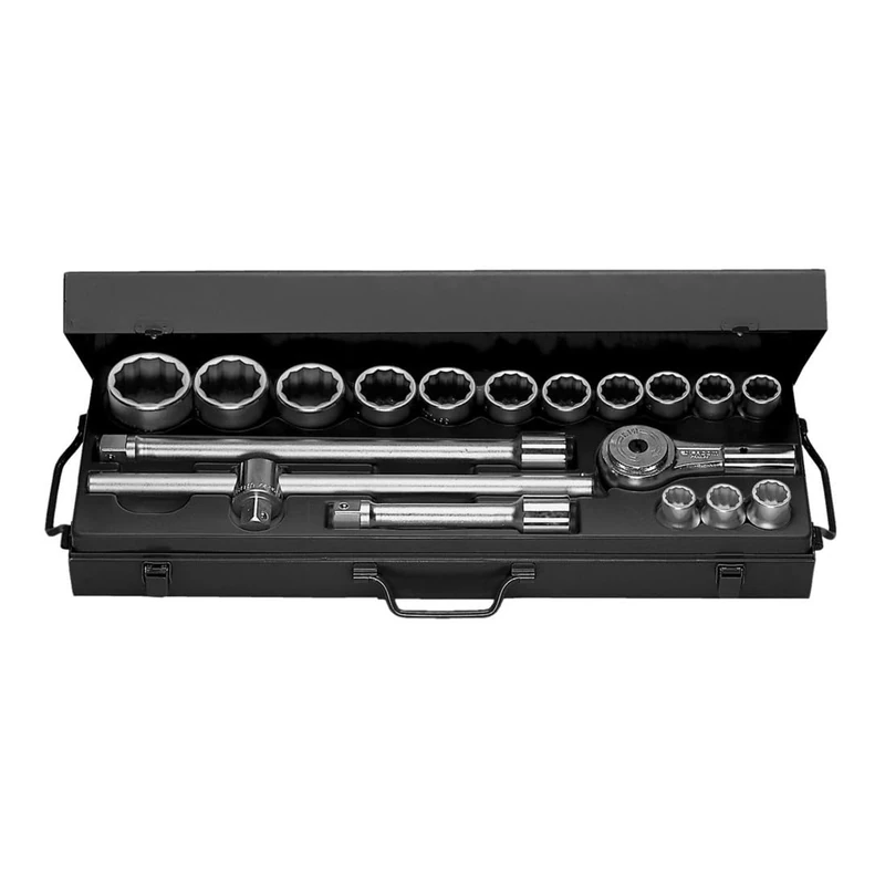FACOM K.436E 12 Point Metric-Size Socket Set, 3/4" Size