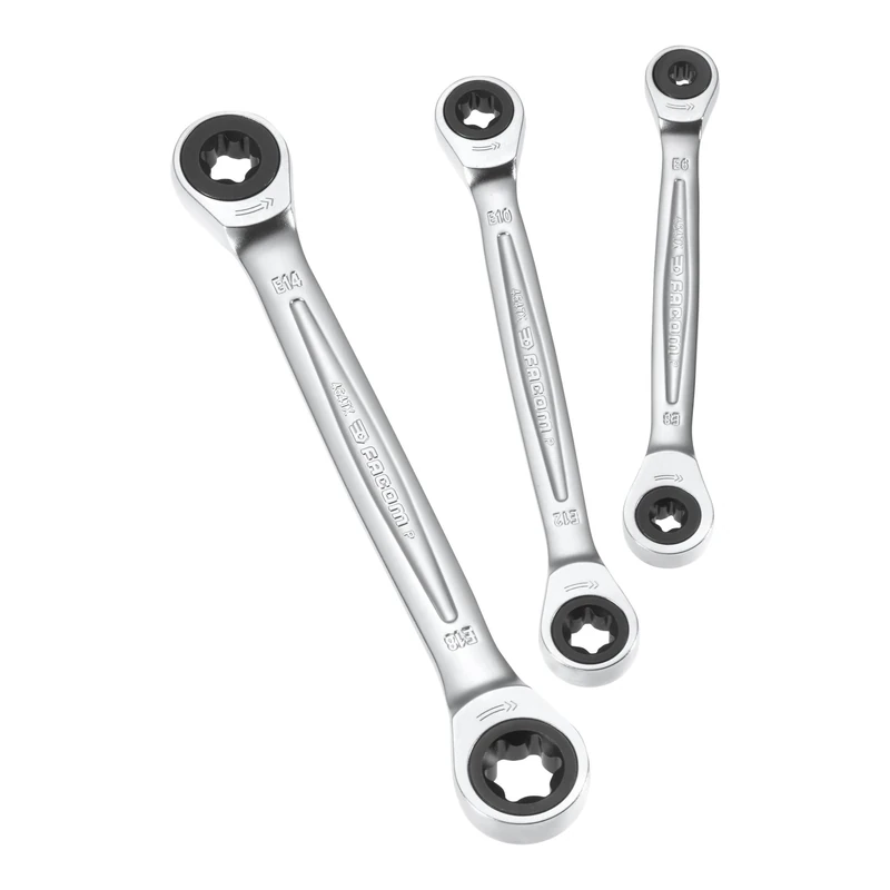 Facom PrimeTools 464TX. j3pb – Set of 3 Keys Star Flat, with Ratchet