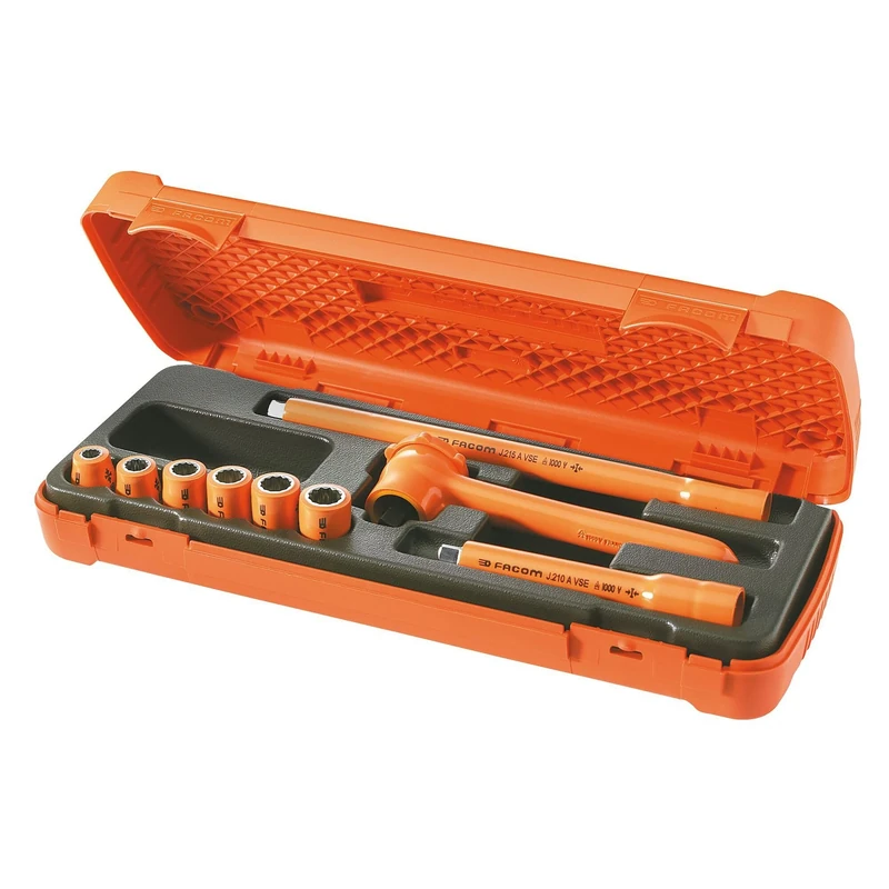 FACOM J.400Avse Vse Series Insulated Tool, 1.000V, 9 Piece, 68 mm Height, 160 mm Width, 390 mm Length