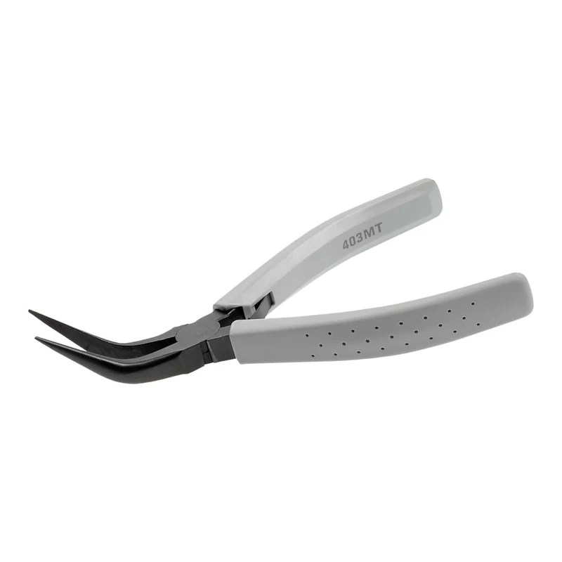 FACOM Precision Pliers with Semicircular Jaws, Curved, A.45 mm, Length 155 mm, Pack of 1, 403.MT