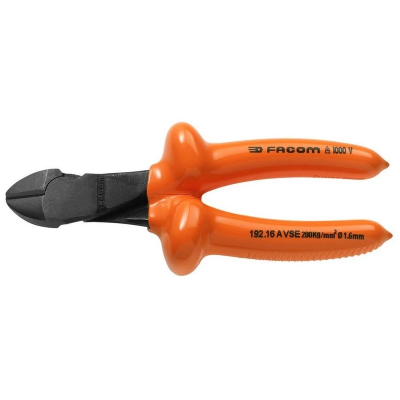 FACOM 192.14Avse Series 192.Avse 1.000 Volt Insulated Diagonal Cutting Plier for Hard Wire