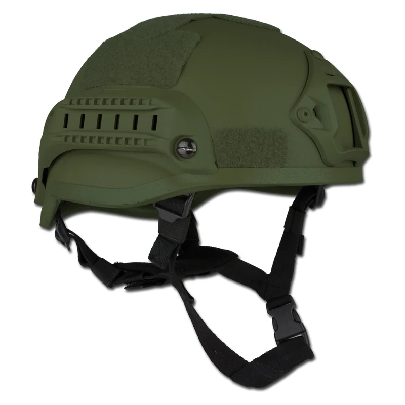 US Combat Helmet MICH 2002 W/Rail Olive - Image 1