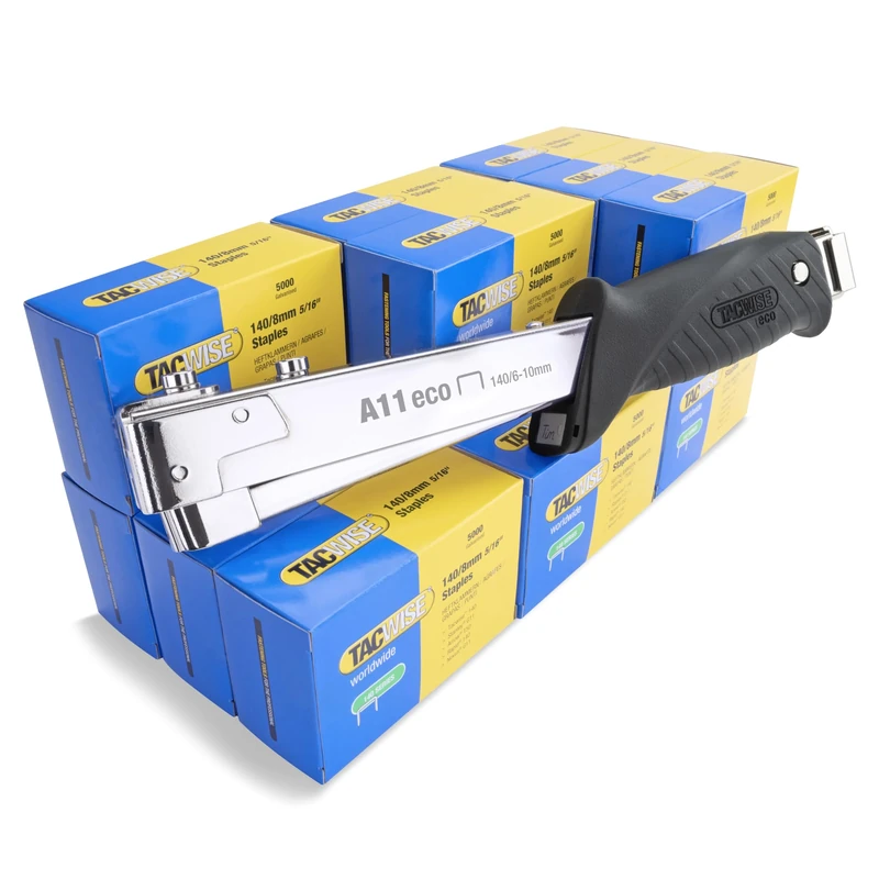 Tacwise 1179 A11 Hammer Tacker with 75,000 140/8mm Staples, Uses Type 140 / 6 - 10 mm Staples