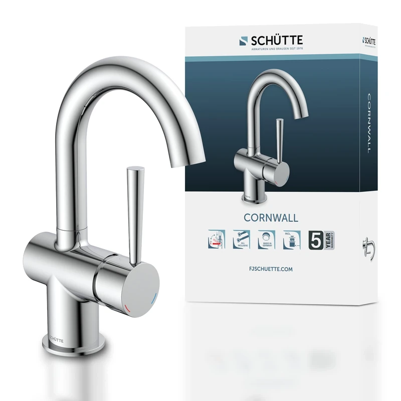 SCHÜTTE 79010 Cornwall Basin Mixer Tap Chrome