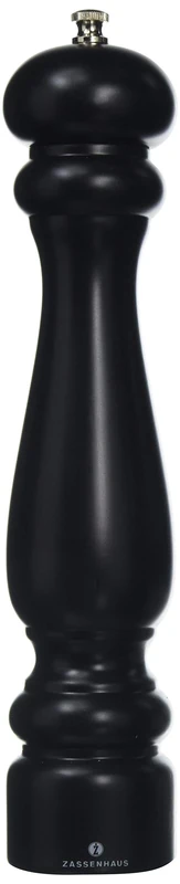Zassenhaus: Potsdam Beechwood Pepper Mill in Matt Black - 30cm