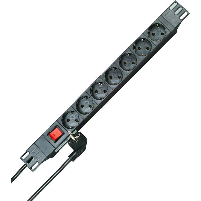 Kopp 930705011 Professional Versal PA 7x with SCHUTZK. Hour 45 Degrees gedr. Pots, 2 m with SCHUTZK. RIGHT ANGLE 250 Vac 16 Amp, Black