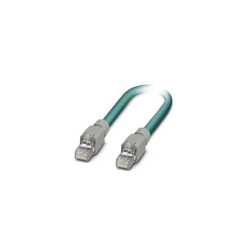 PHOENIX CONTACT VS-IP20-IP20-94C/10 Assembled Ethernet Cable, Shielded, 4 Pairs, RJ45 Plug/IP20 to RJ45 Plug/IP20, Line, 10 m Length