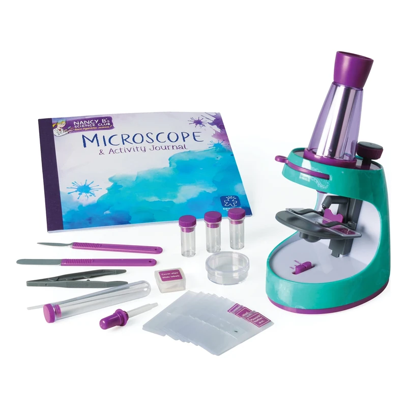Learning Resources Nancy B's Science Club Microscope for Kids, Ages 8+, STEM Microscope Kit, Science Toy, Real Working Microscope, Gifts for Kids