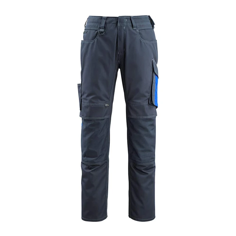 Mascot 12679442-01011-82C42 Size L82cm/C42 "Mannheim" Trousers - Black/Blue/Cornflower Blue
