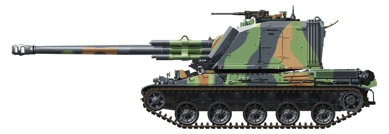 Meng 155 mm Model 1:35 French AUF1 Self-Propelled Howitizer SPG Kit (Multi-Colour)