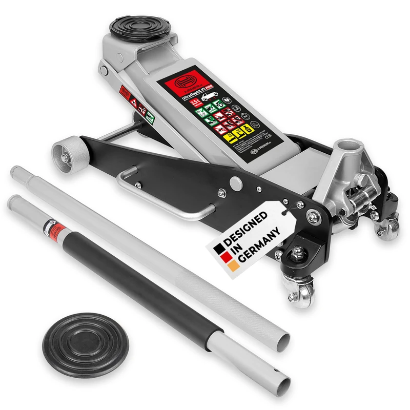 HEYNER 347000 Professional Aluminium Trolley Jack 2.5 Tonnes