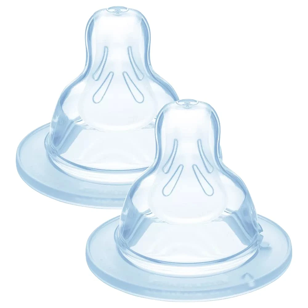 MAM Anatomic Dummy 1 Slow Flow – Silicone – Pack of 2 – Transparent