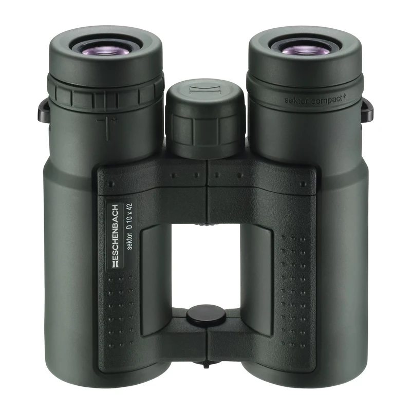 ESCHENBACH OPTIK sektor D 10x42 compact+ green waterproof binoculars, birdwatching or hunting binoculars