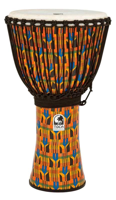 TOCA Djembe Freestyle Kente Cloth 14" mit Tasche SFDJ-14KB
